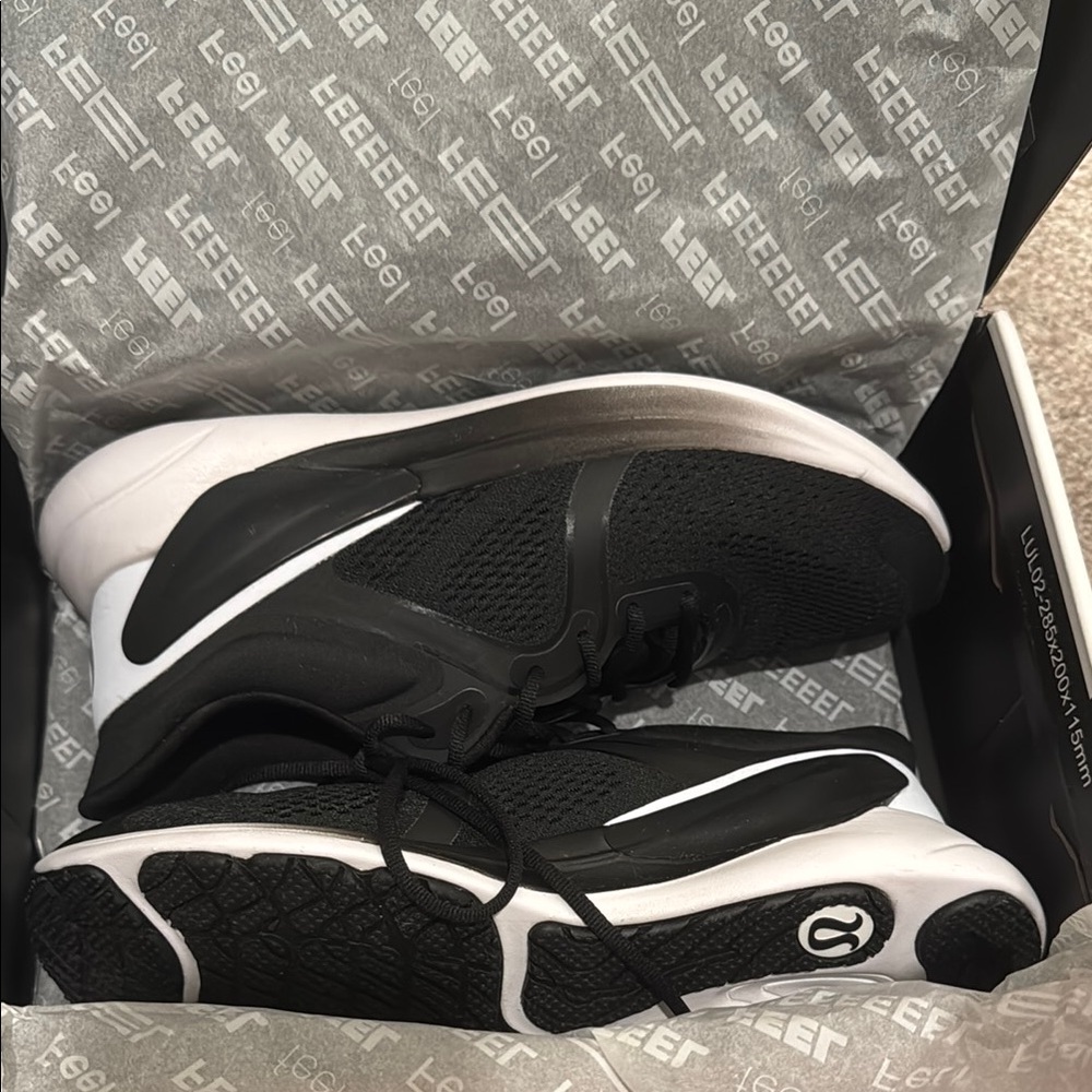 lululemon athletica Black and White Athletic Shoes